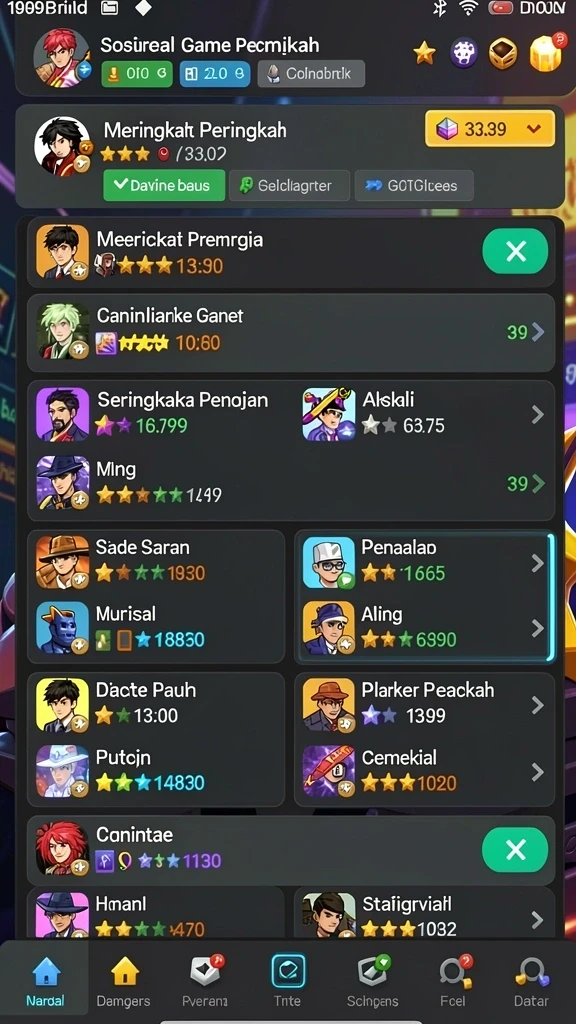 Tampilan antarmuka yang menarik di 369ZK.