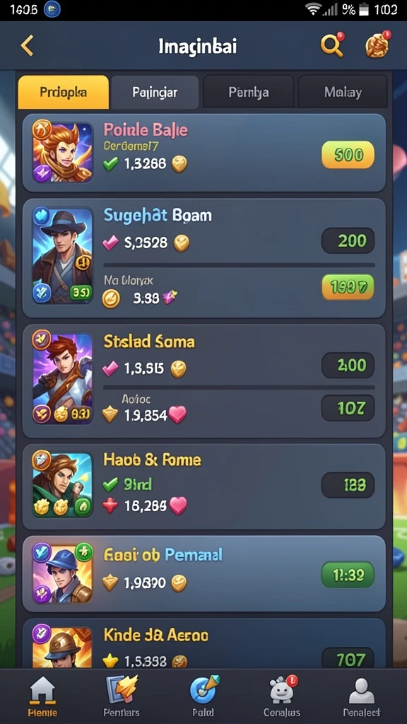 Fitur leveling yang inovatif untuk karakter Anda.