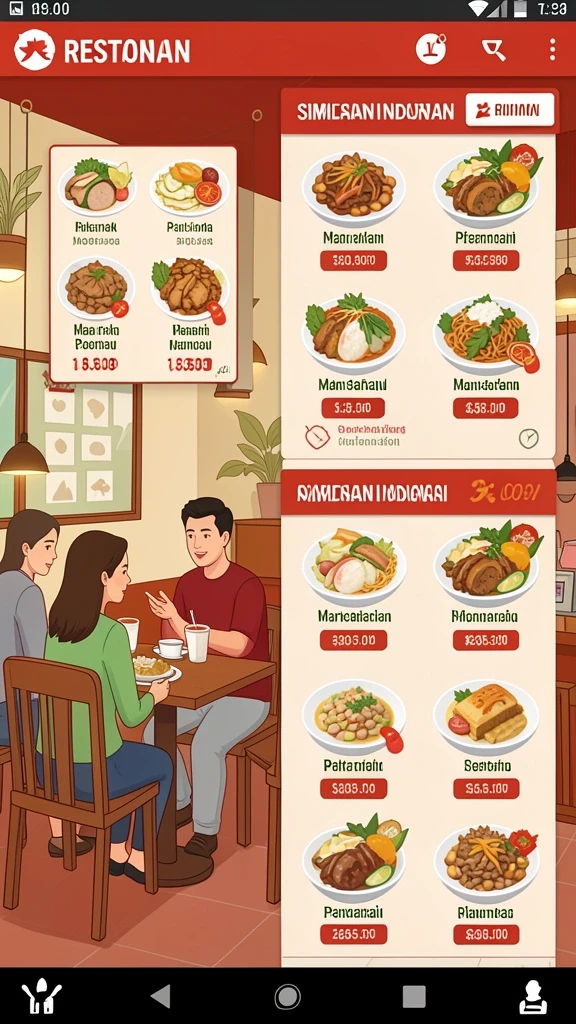 Tampilan antarmuka yang ramah pengguna.