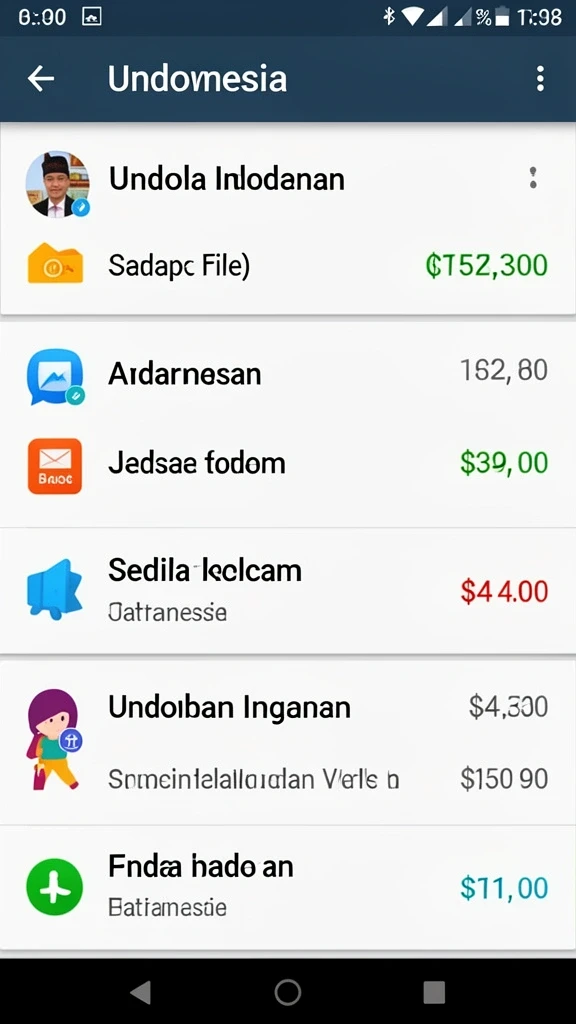 Tampilan antarmuka yang sederhana dan menarik.