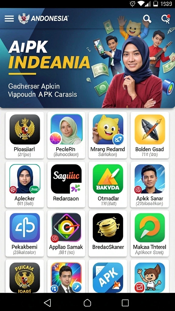 Tampilan awal permainan yang menarik.