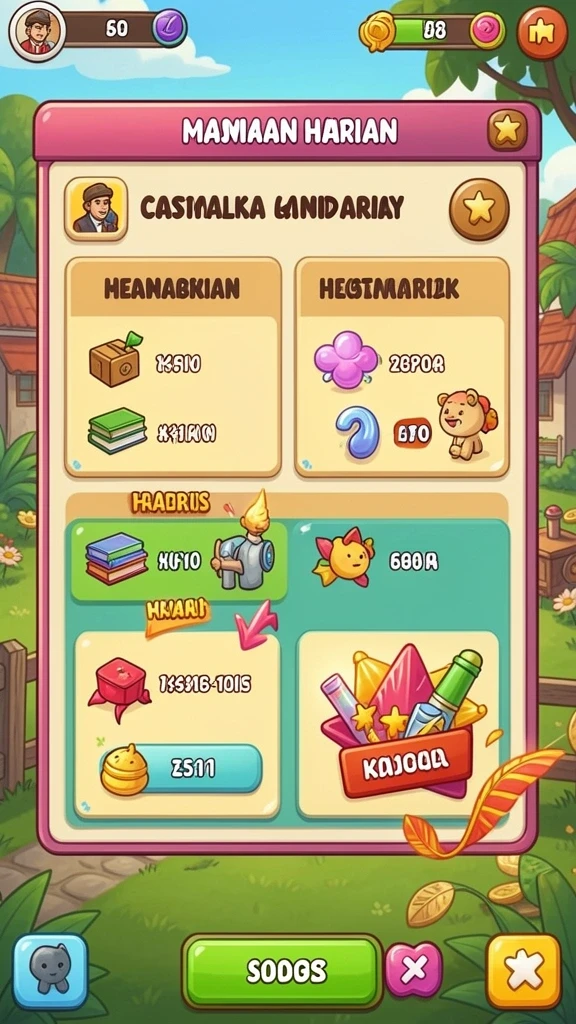 Tampilan antarmuka yang sederhana dan menarik.