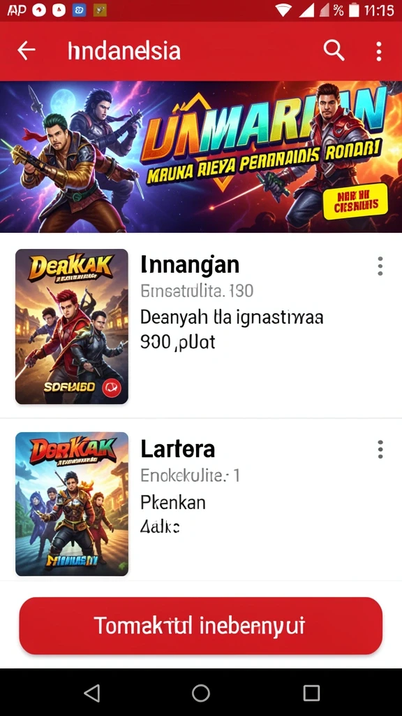Aktivitas permainan yang seru dan penuh tantangan.