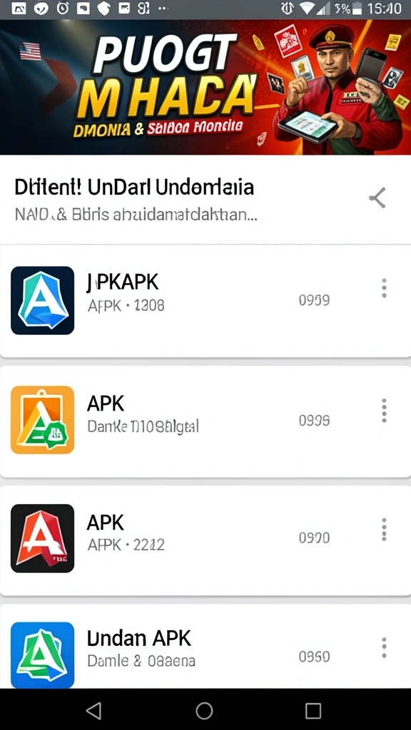Tampilan level yang menunjukkan berbagai rintangan dan tantangan.