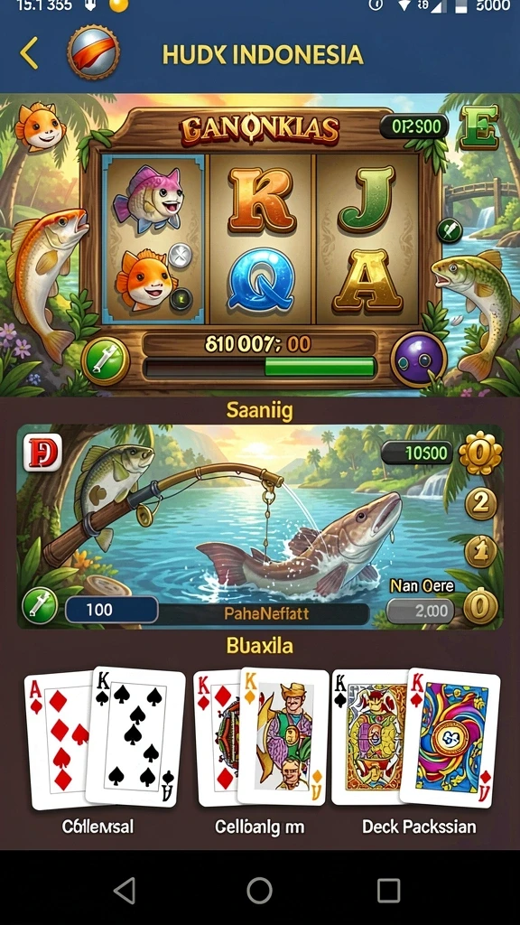 Tangkapan layar menunjukkan permainan slot yang memukau.