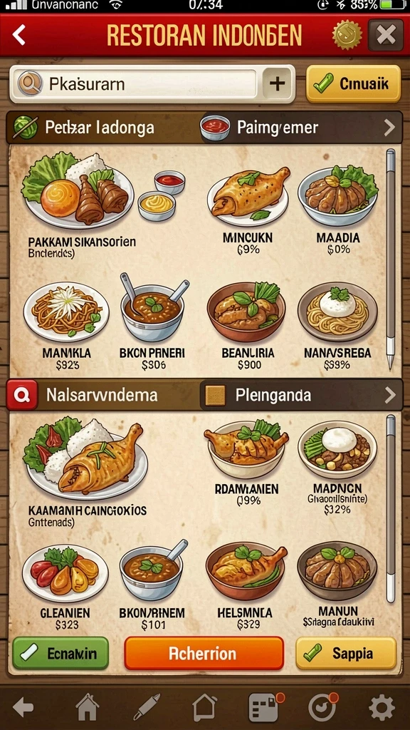 Tampilan antarmuka yang ramah pengguna dan menarik.
