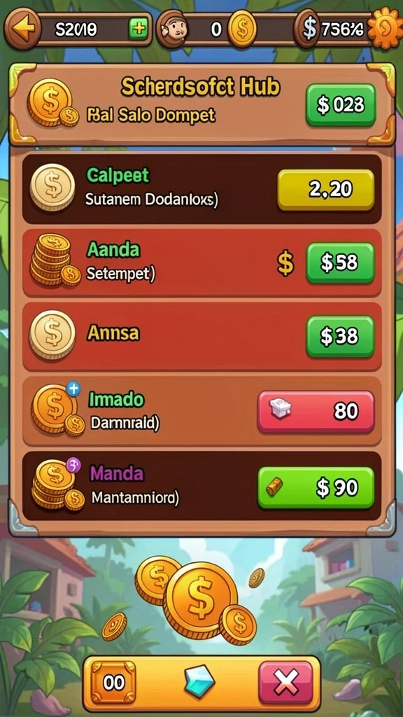 Tampilan menu utama yang menarik.