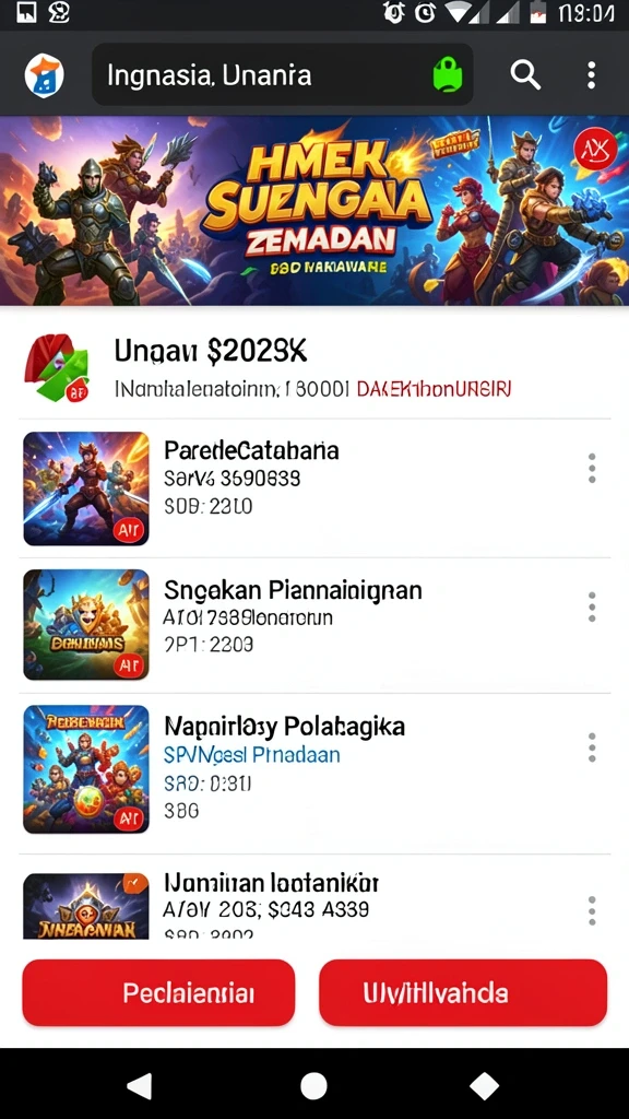 Screenshot menampilkan aksi seru dalam permainan.