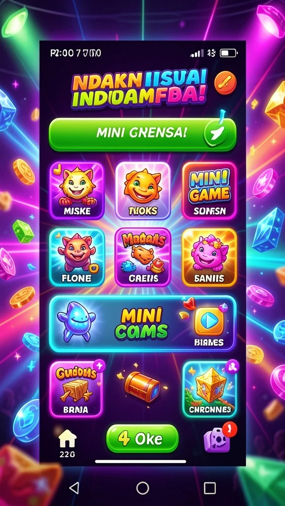 Tangkapan layar permainan slot yang penuh warna.