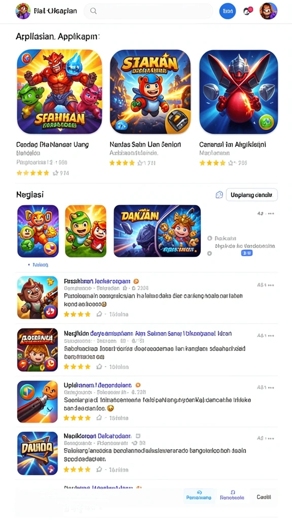 Tampilan antarmuka yang modern dan user-friendly.