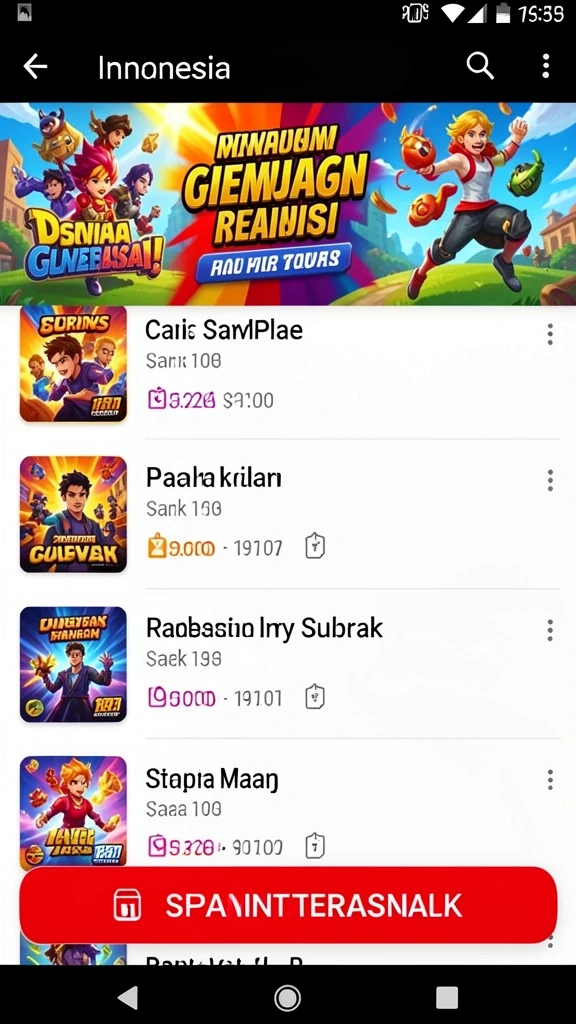 Gambar menampilkan avatar karakter utama dalam aksi.