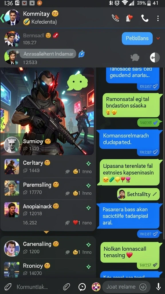 Tampilan antarmuka yang menarik dan modern.