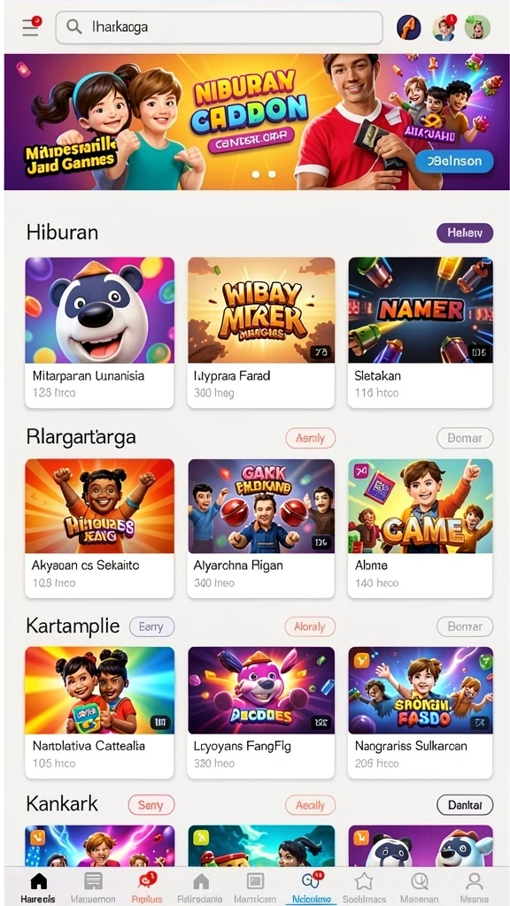 Tampilan antarmuka yang menarik dan user-friendly.