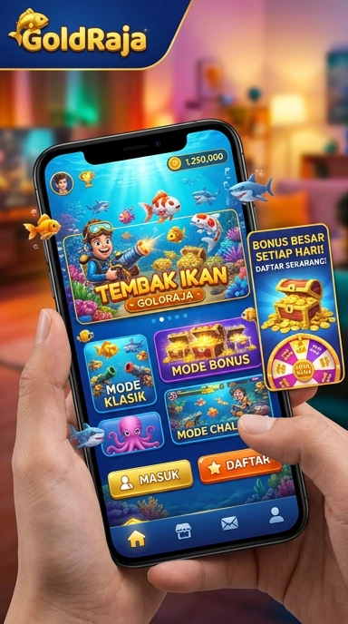 goldraja — layar beranda